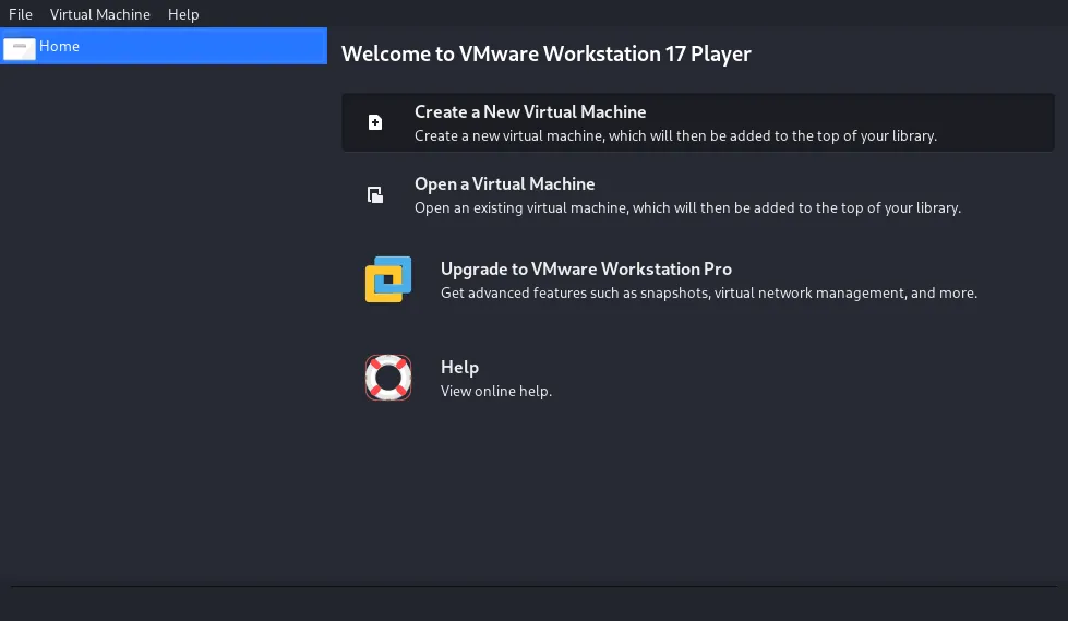 Create new vm