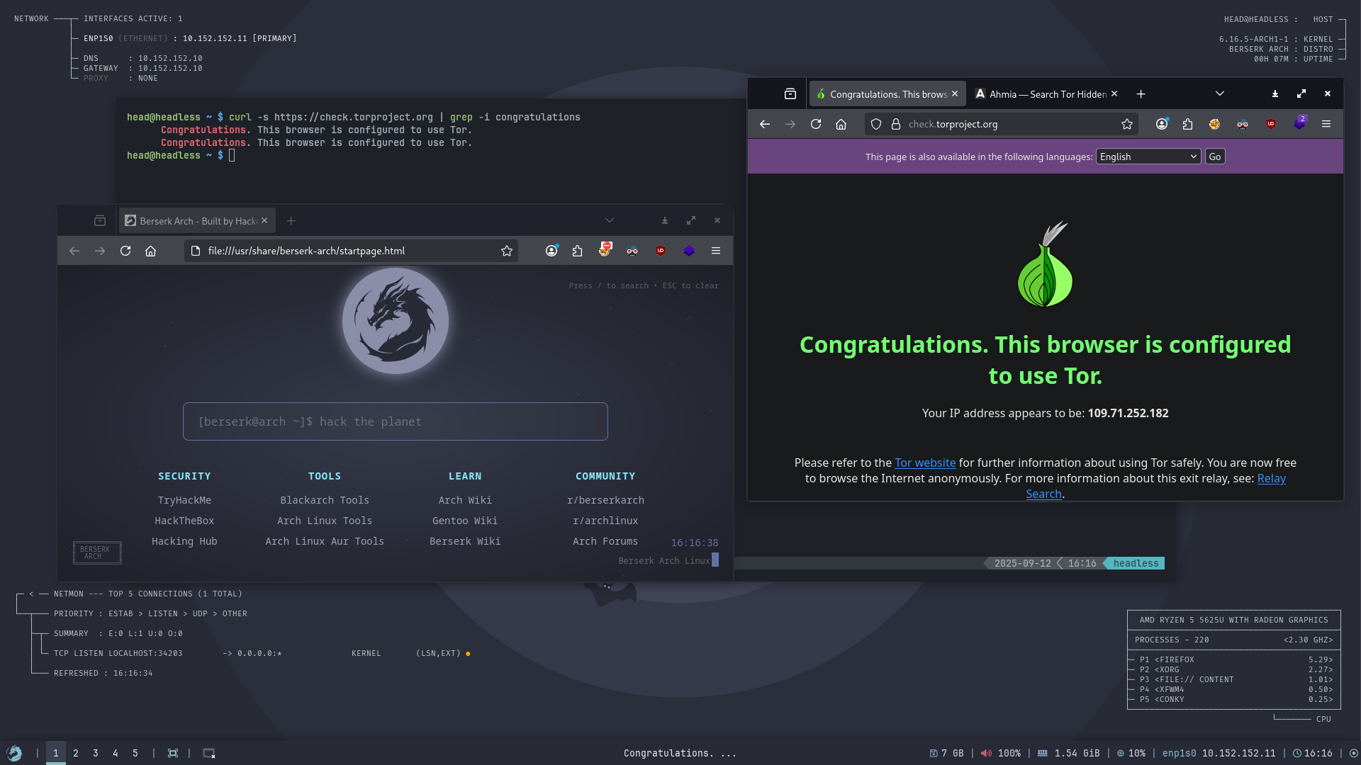 Server room lighting